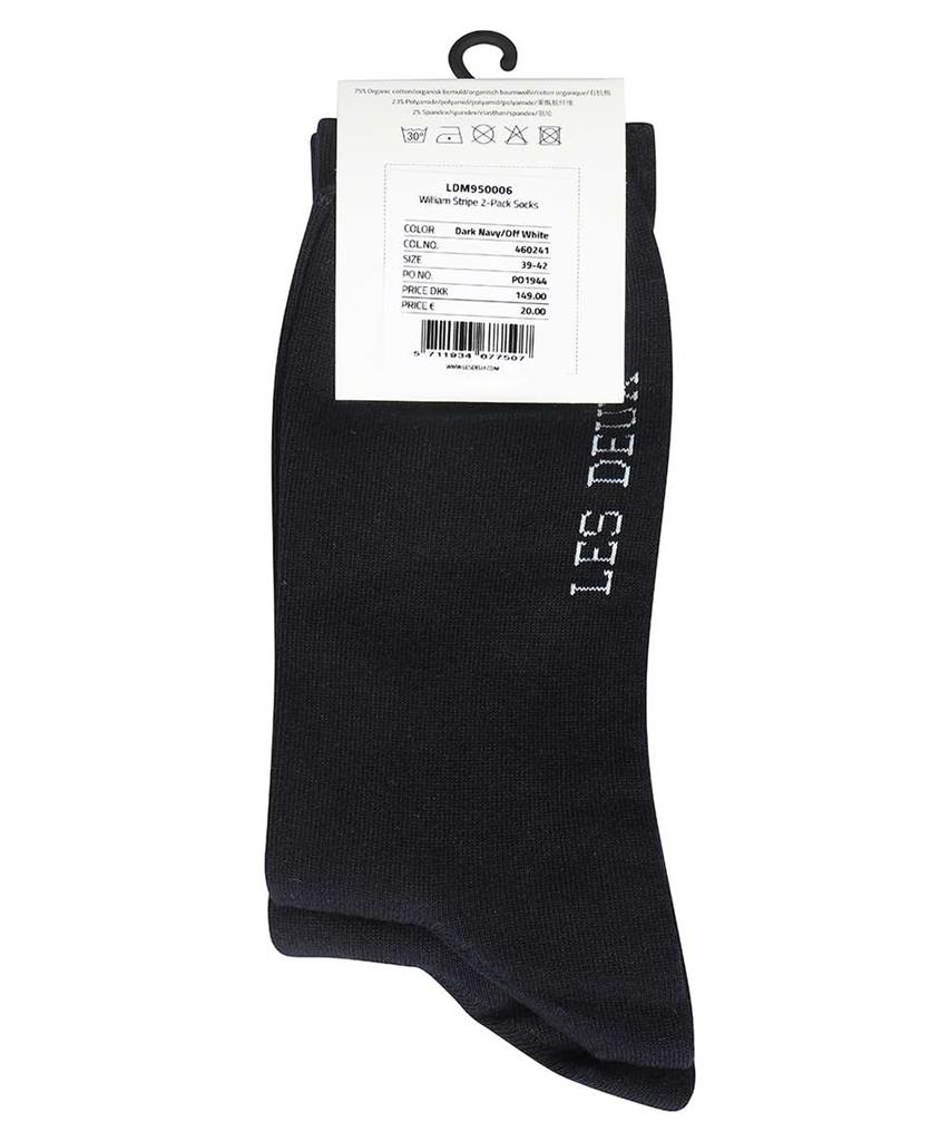 LES DEUX WILLIAM LOGO COTTON BLEND SOCKS
