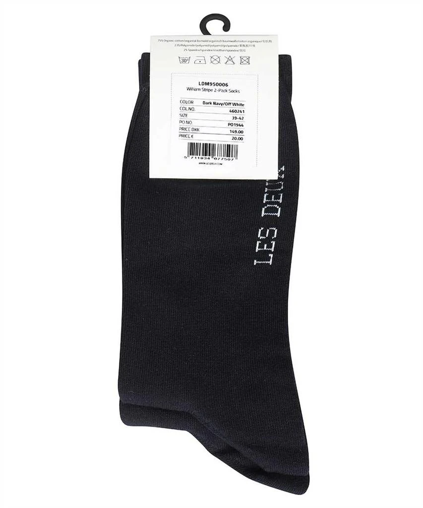 LES DEUX WILLIAM LOGO COTTON BLEND SOCKS 2