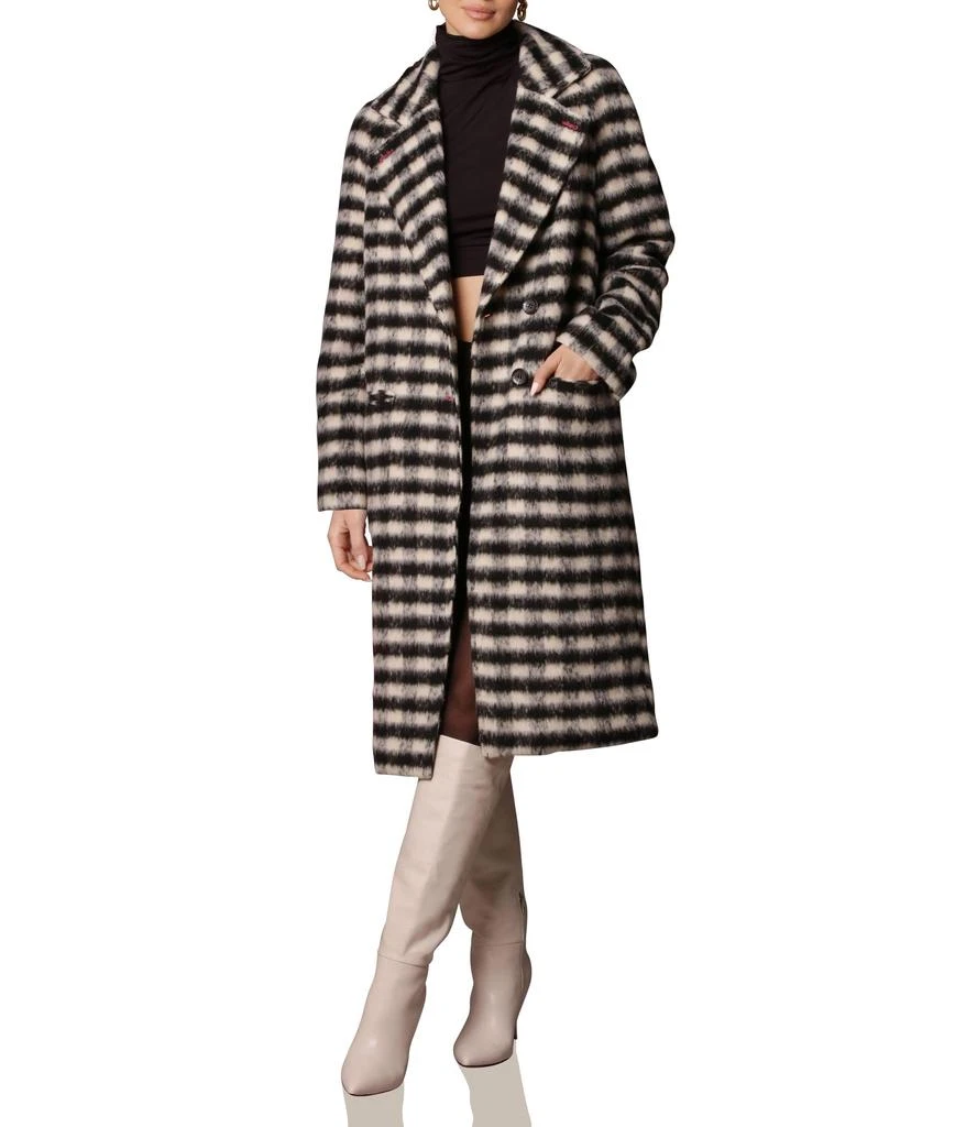 Avec Les Filles Houndstooth Double-Face Raglan Coat 1