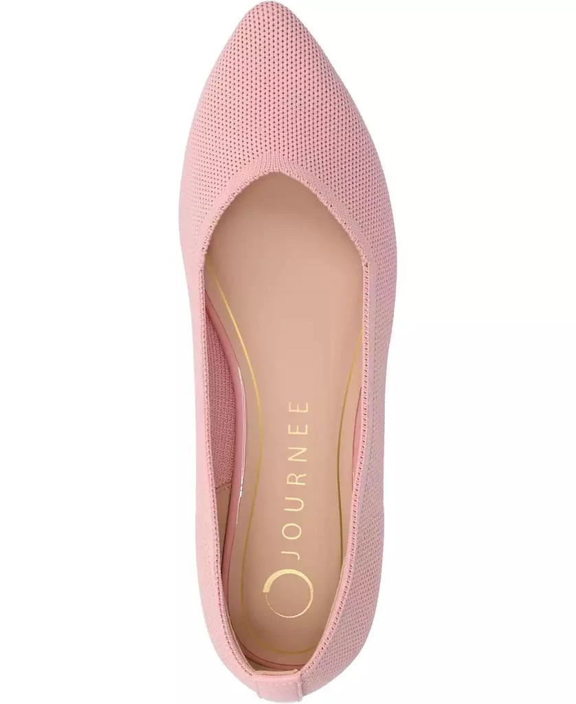 Journee Collection Women's Minnah Knit Pointed Toe Dress Flats 8