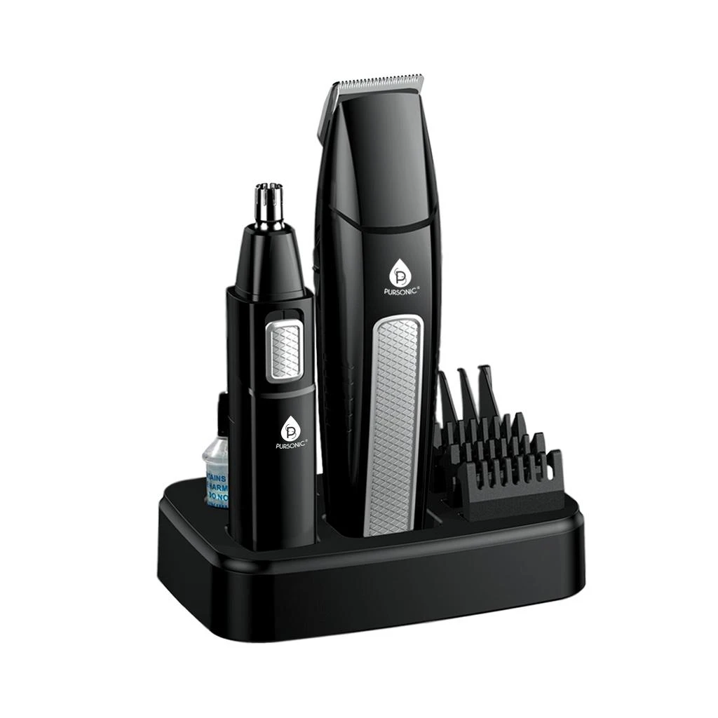 PURSONIC Mario Lopez Mens Grooming Kit , Designed for Hair, Beard, Nose & Ear Grooming, 10 Piece Grooming Kit 2