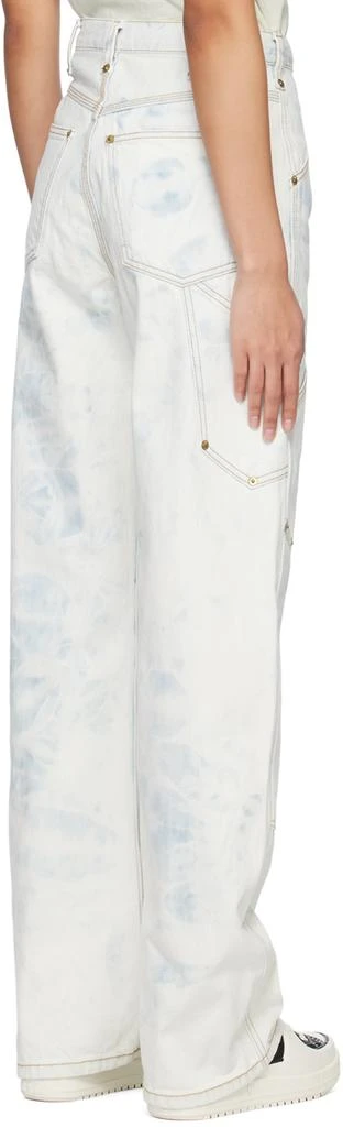 Re/Done White Super High Workwear Jeans 3