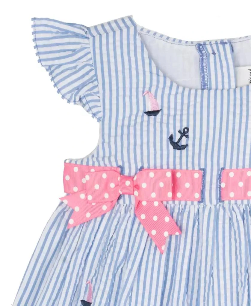 Rare Editions Baby Girls Nautical Seersucker Dress 5