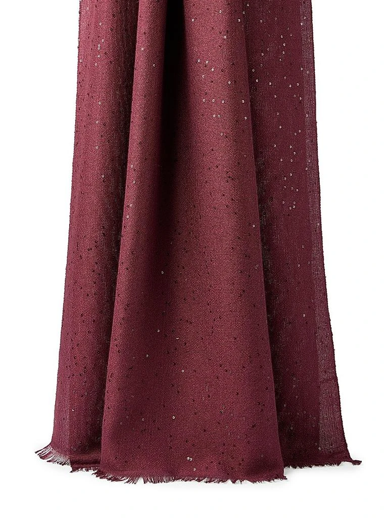 Brunello Cucinelli Cashmere and Silk Diamond Yarn Scarf 3