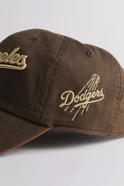 Mitchell & Ness Mitchell & Ness MLB Los Angeles Dodgers Leather Dad Hat 2