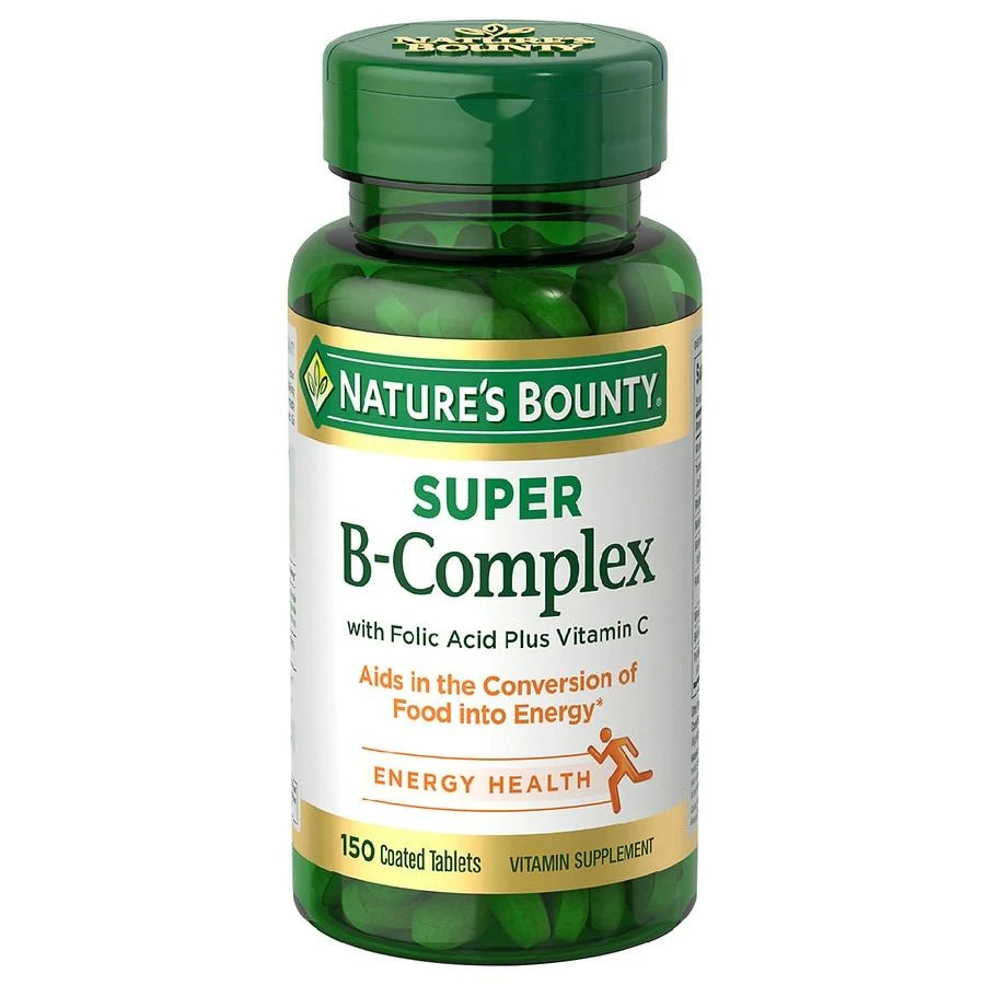 Nature's Bounty Super B Complex Tablets With Folic Acid 1