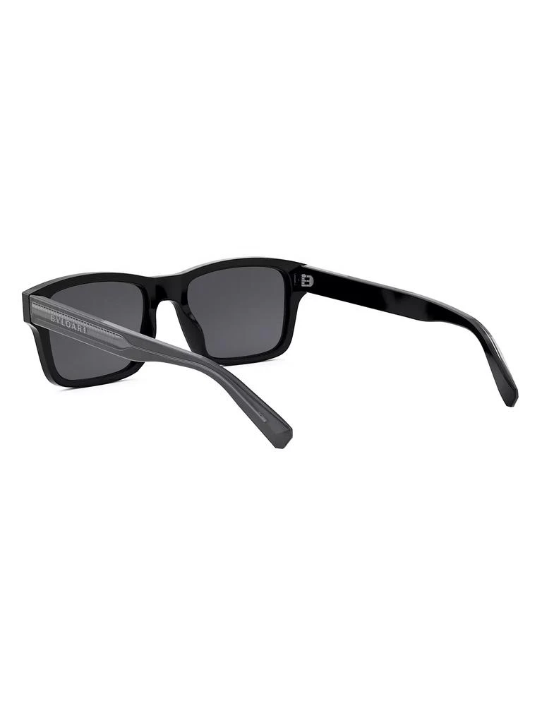 BVLGARI Tubogas 55MM Rectangular Sunglasses 4