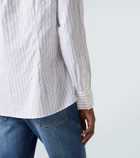 Brunello Cucinelli Striped cotton poplin shirt 7