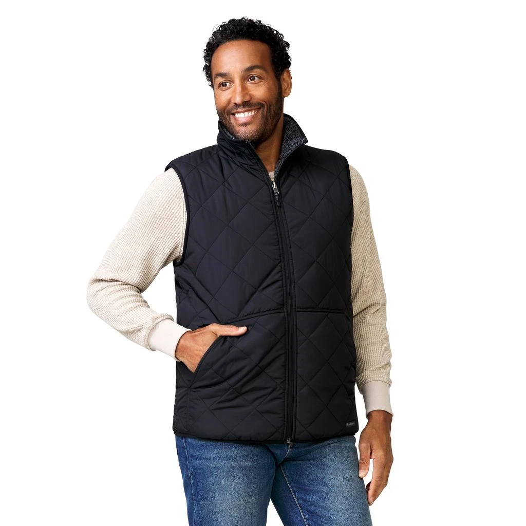 Free Country Men's Atlas Quilted Reversible Sherpa Vest 7