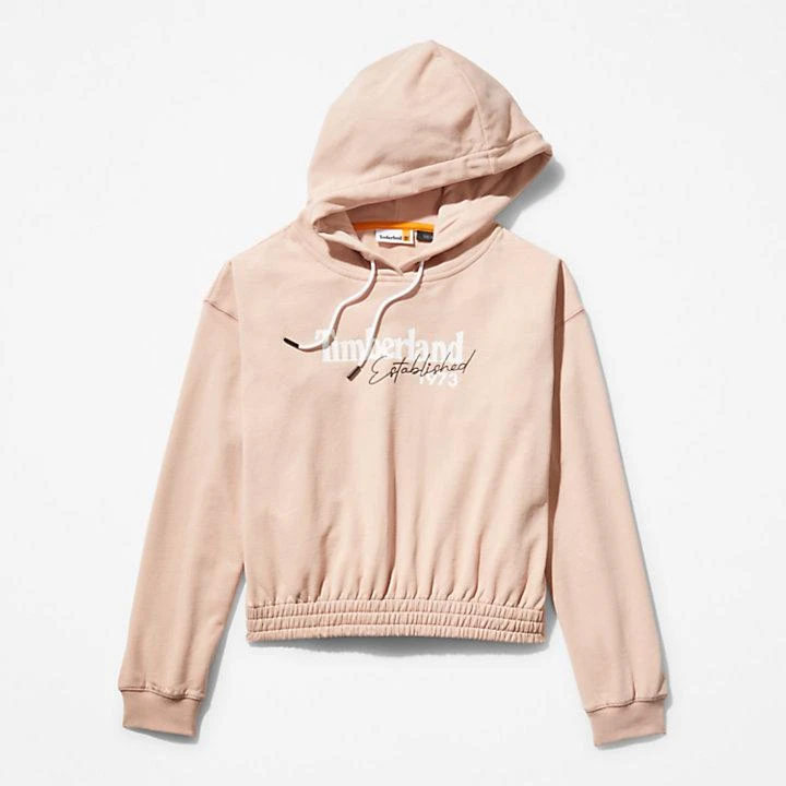 Timberland Established 1973 Logo Hoodie for Women in Light Pink 6