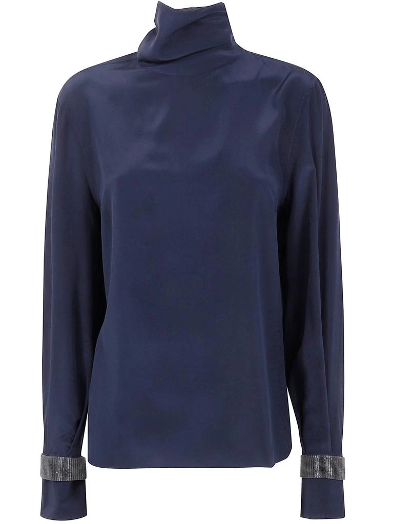 Brunello Cucinelli Brunello Cucinelli Turtleneck Long-Sleeve Blouse from Cettire