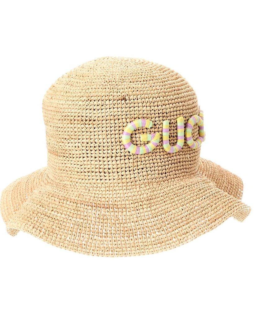 Gucci Logo Straw Hat 1