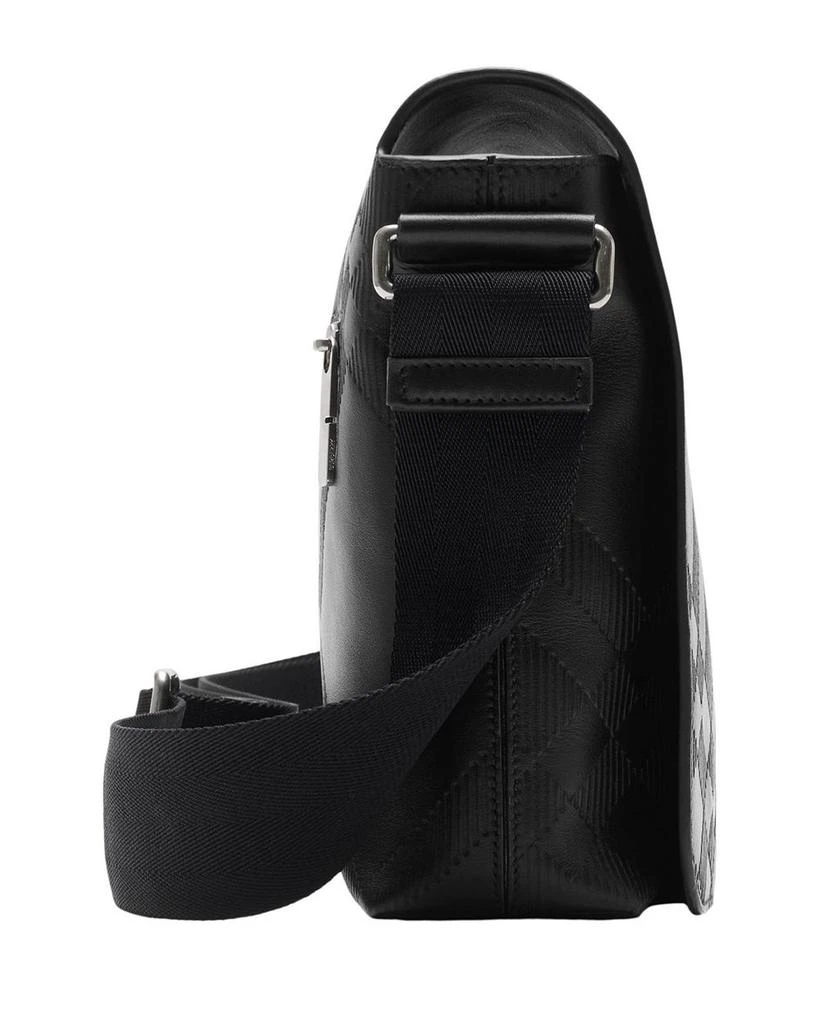 Burberry Check Leather Messenger Bag 3