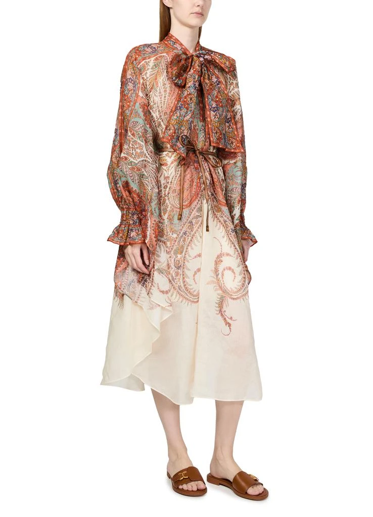 Zimmermann Rhiannon tie neck midi dress 6