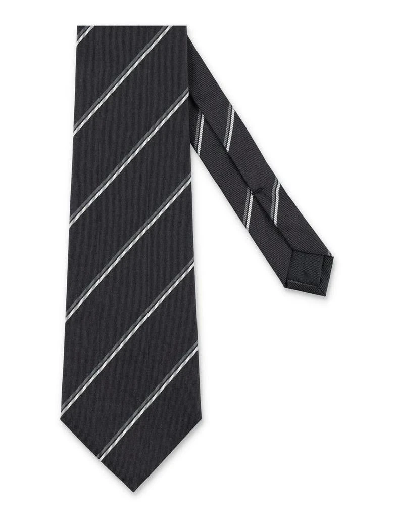 Yves Saint Laurent Saint Laurent Striped Wide Tie 2