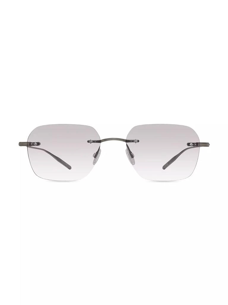 Barton Perreira Rimless Louie 51MM Rectangular Sunglasses 2