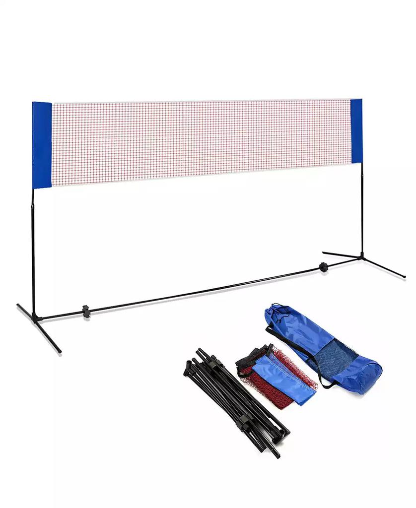 SUGIFT 14 x 5 Feet Portable Beach Training Badminton Net with Carrying Bag