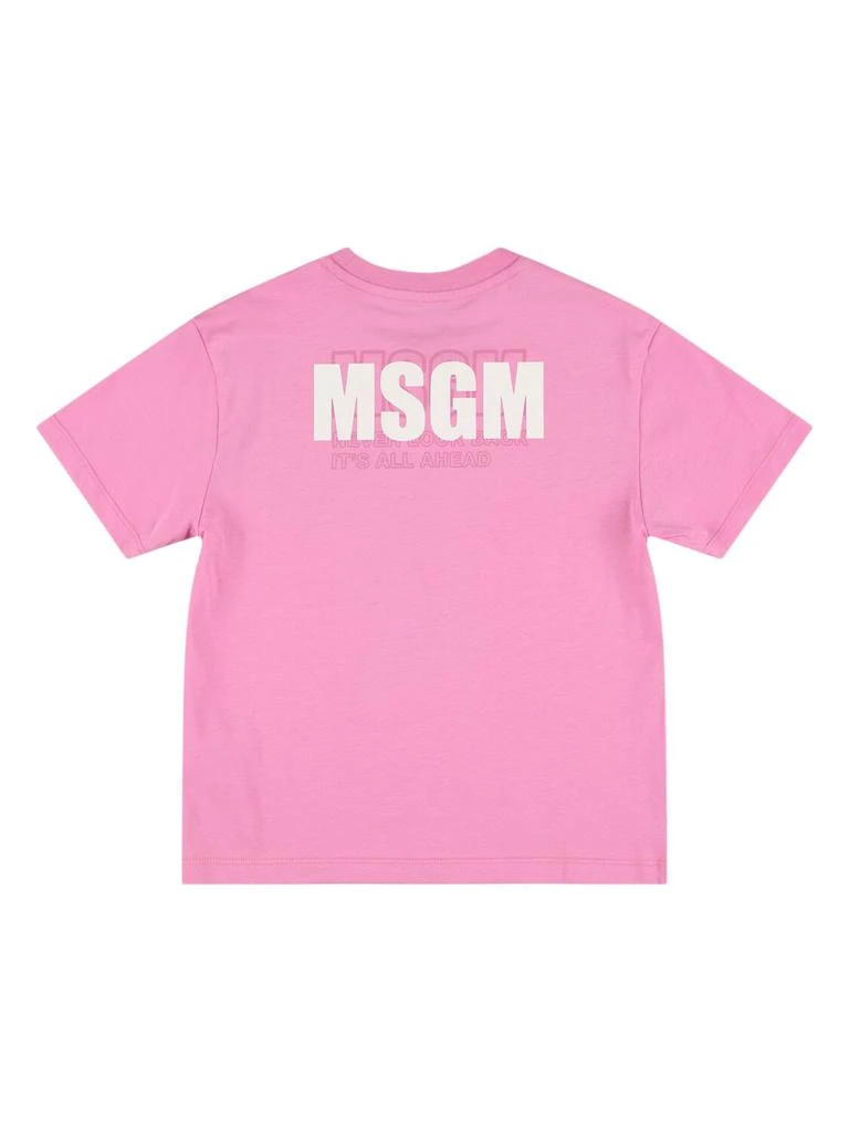 MSGM Printed Cotton Jersey T-shirt 1