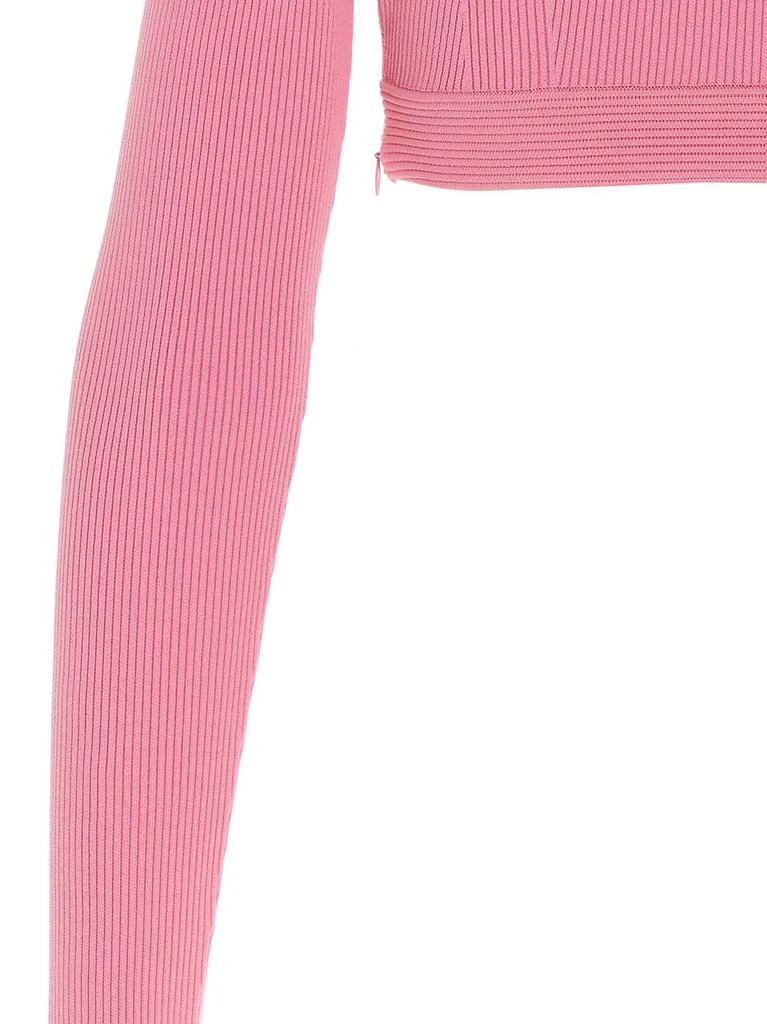 Alexander McQueen Alexander McQueen Cut-Out Detailed Cropped Top 4