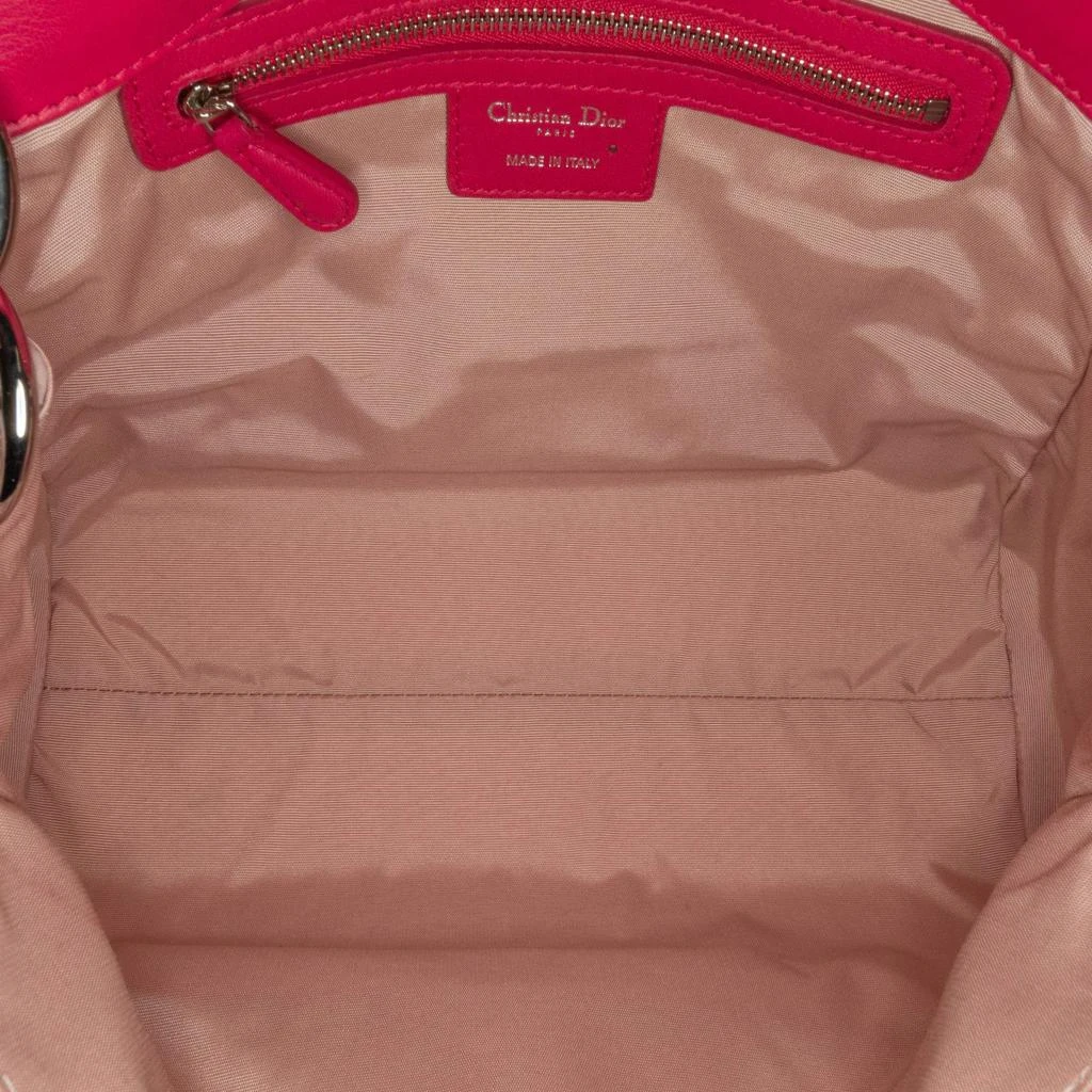 Dior Dior Pink Leather Lambskin Cannage Soft Flap Bag 5