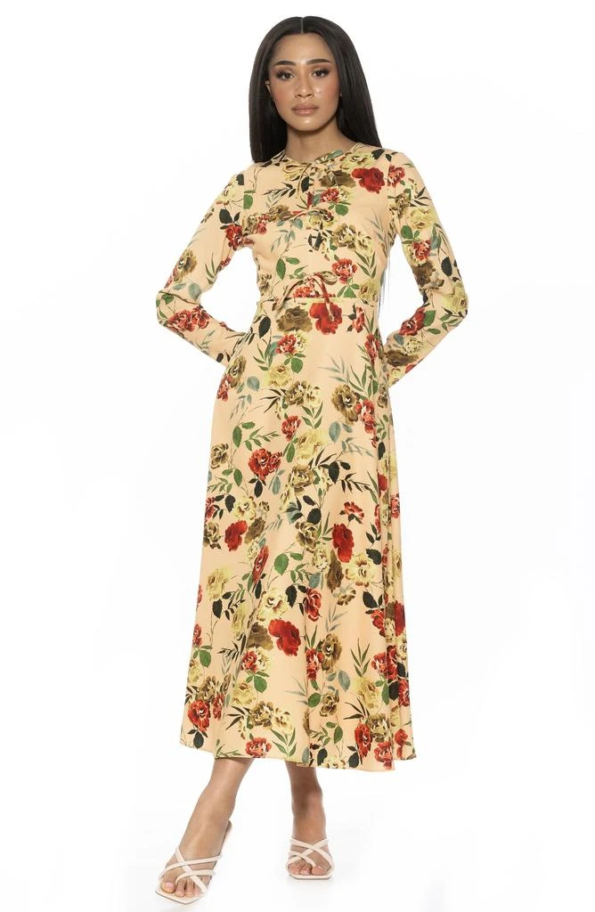 ALEXIA ADMOR Ophelia Long Sleeve Midi Dress 4