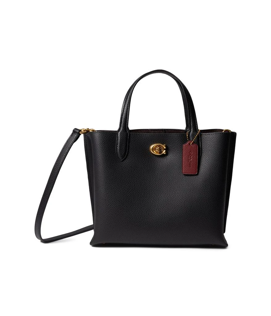 Coach Polished Pebble Leather Willow Tote 24 1