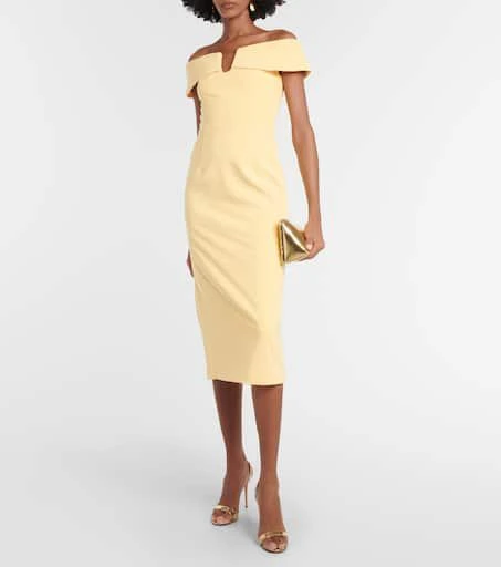 REBECCA VALLANCE Lumiere embellished mesh midi dress 2