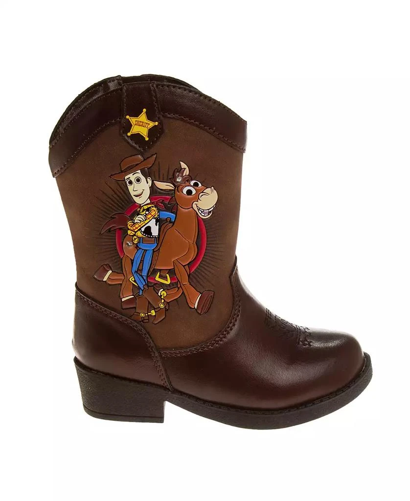 Disney Pixar Little Boys Toy Story Slip On Light Up Cowboy Boots 2