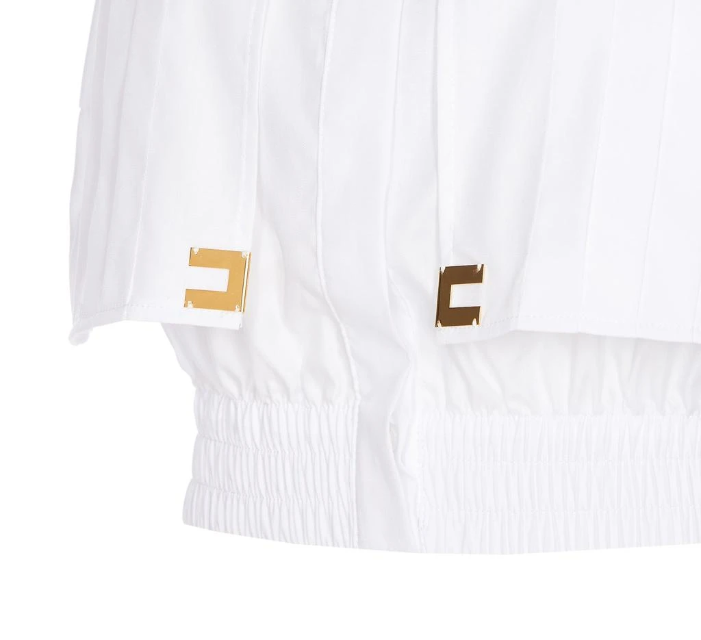 ELISABETTA FRANCHI Elisabetta Franchi Cropped Poplin Cape Shirt 3