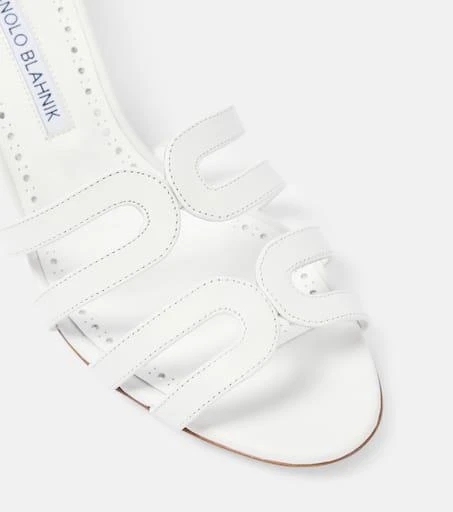 Manolo Blahnik Ahwak 50 leather mules 5
