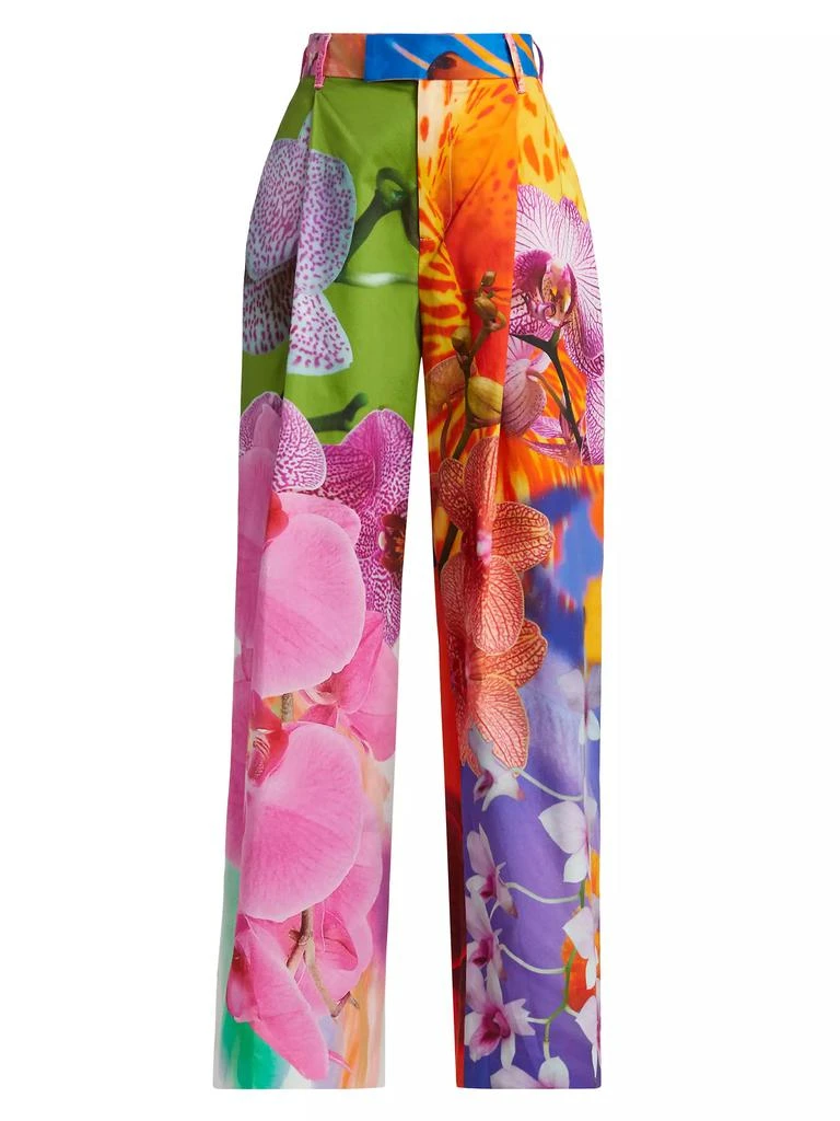 BruceGlen Party Orchid Floral Pants 1