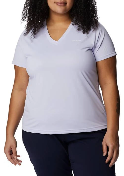 Columbia Womens Hike Short Sleeve V Neck Shirt 1