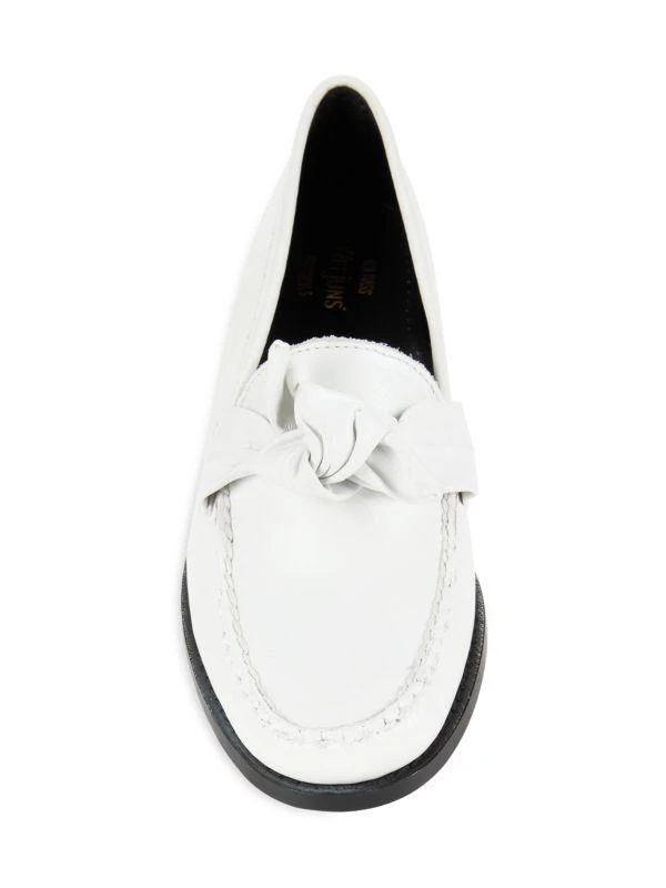 G.H. Bass Venetian Bow Leather Loafers 5