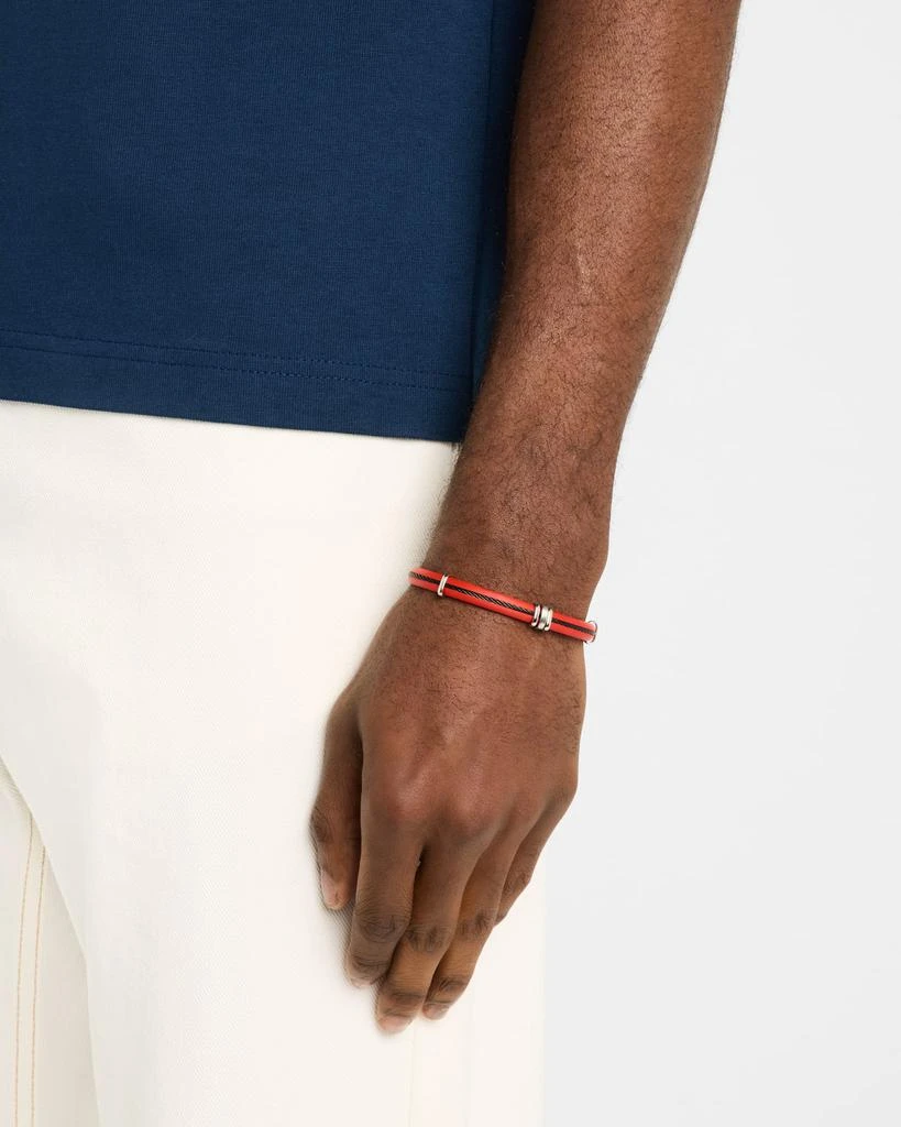 LINK UP Men's Rubber and Stainless Steel Bracelet 2