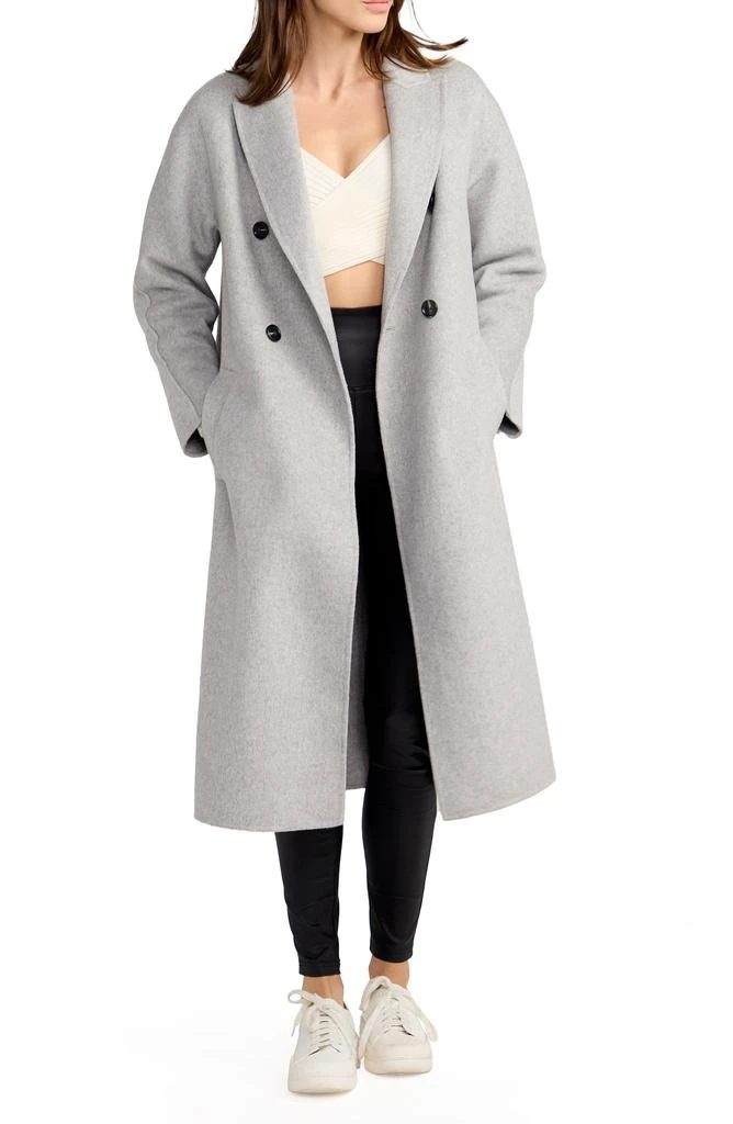 Belle 
Bloom Guest List Oversized Double Breasted Wool Blend Coat 4