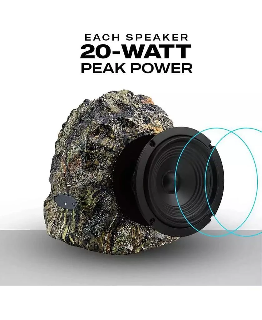 iHome Wireless Waterproof Rock Speaker Set for Outdoors 5