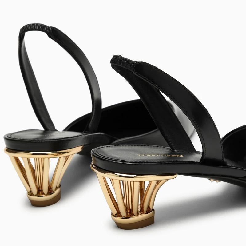 Salvatore Ferragamo Black slingback with cage heel 5