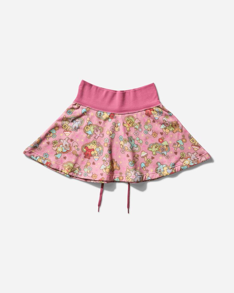 Hysteric Glamour Women's Fire Bear Dream Pattern Skirt Pink