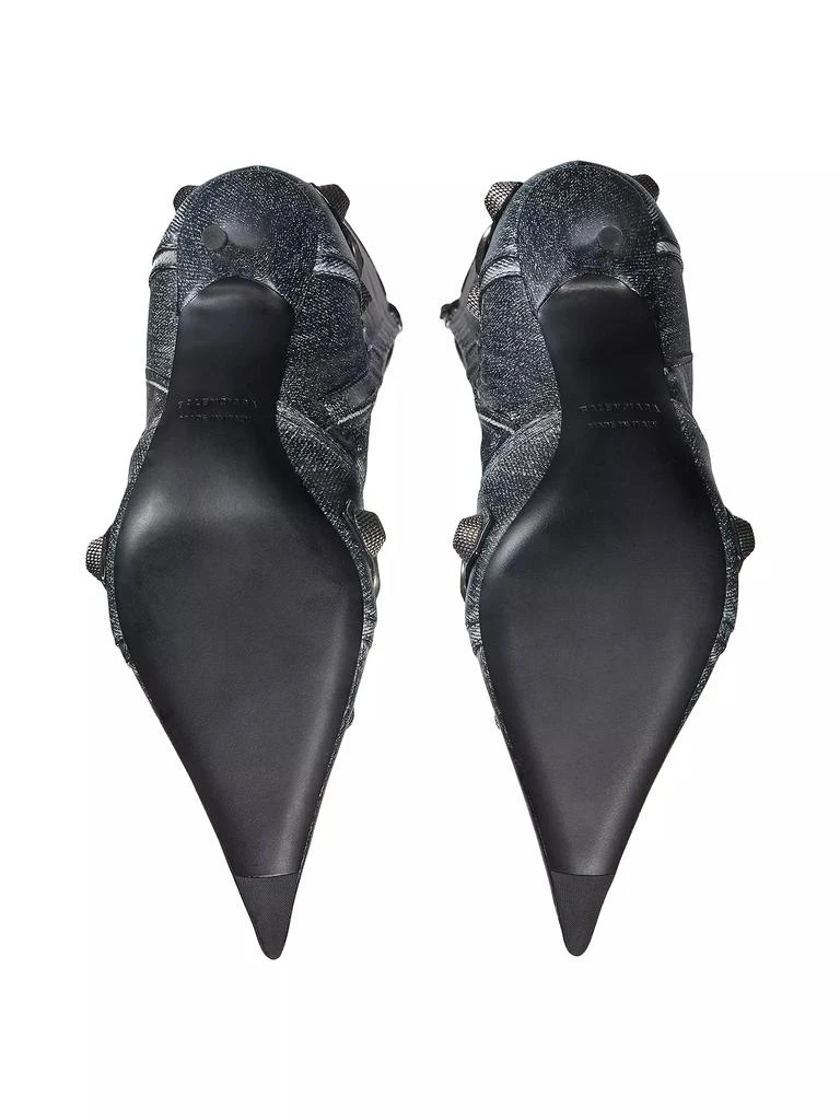 Balenciaga Cagole 90MM Boots Denim Print 6