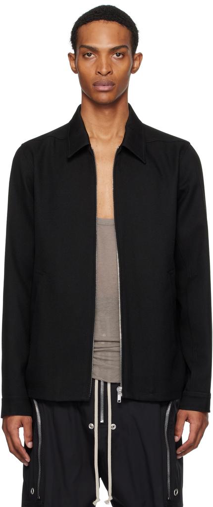 Shop Black Porterville Brad Leather Jacket on Sale at BeyondStyle