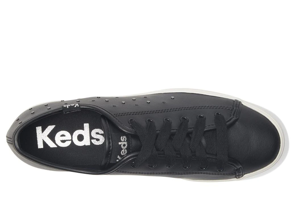 e-Tax | 10.0% OFF on KEDS White/Lilac Triple Up Canvas Foxing Stripe