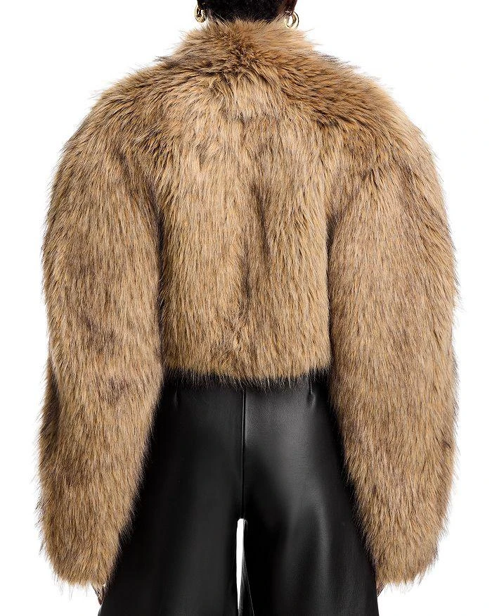 A.W.A.K.E. Mode Cropped Faux Fur Jacket 3