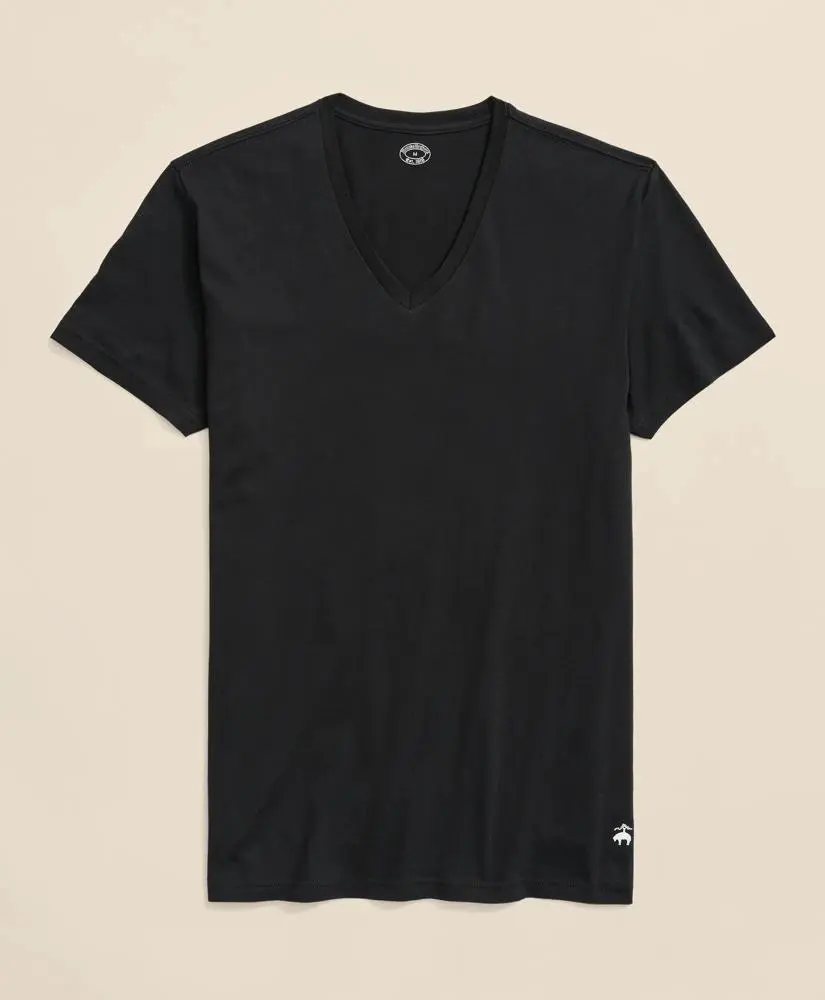 Brooks Brothers Supima® Cotton V-Neck Undershirt-3 Pack 2