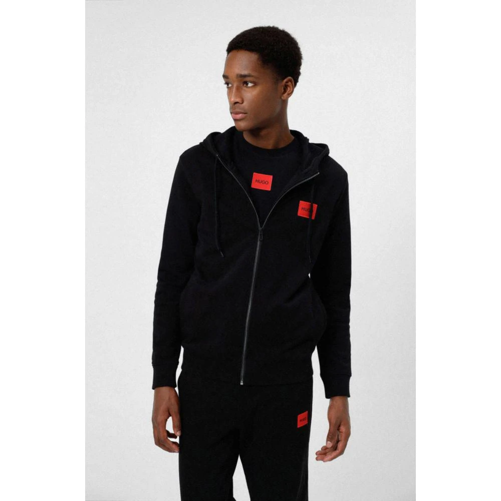 Hugo Boss BOSS - Zip Through Sweatshirt In Terry Cotton With Logo Patch 3