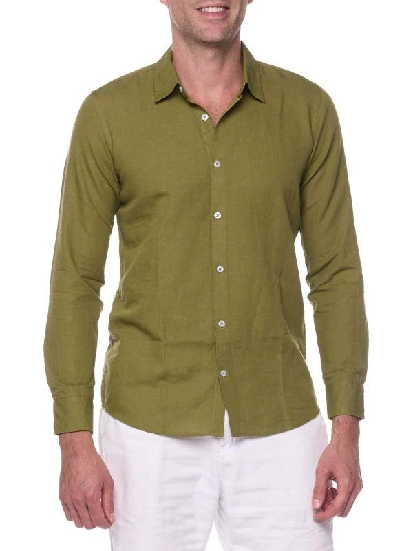 Ranee's Slim Fit Linen Blend Shirt 1
