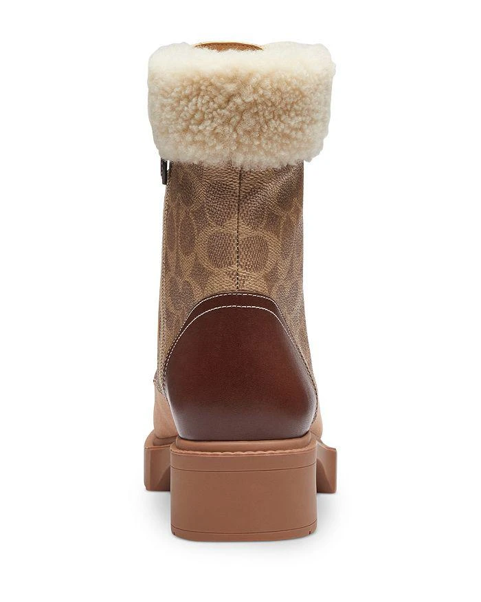 Coach Women's Leighton Signature Shearling Boots 4