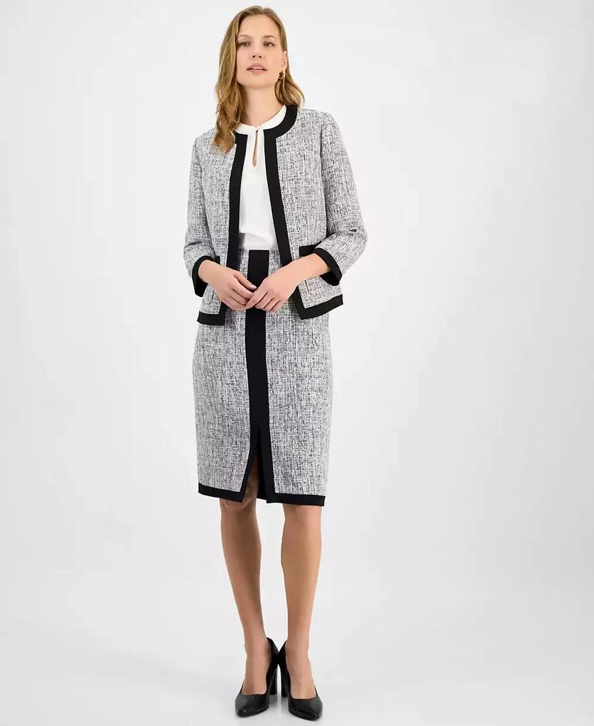 Kasper Women's Tweed Framed Jacket, Regular & Petite 4