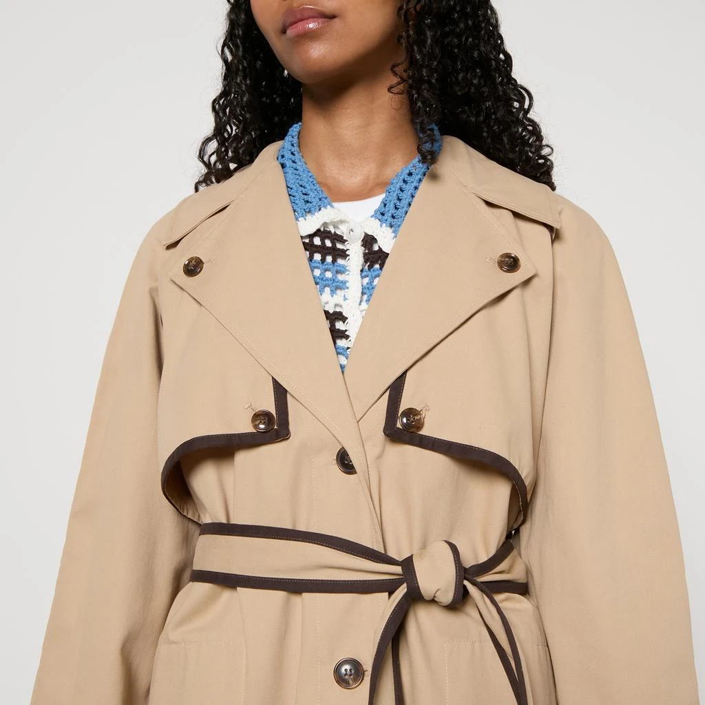 Baum Und Pferdgarten Baum Und Pferdgarten Deona Cotton-Gabardine Trench Coat 4