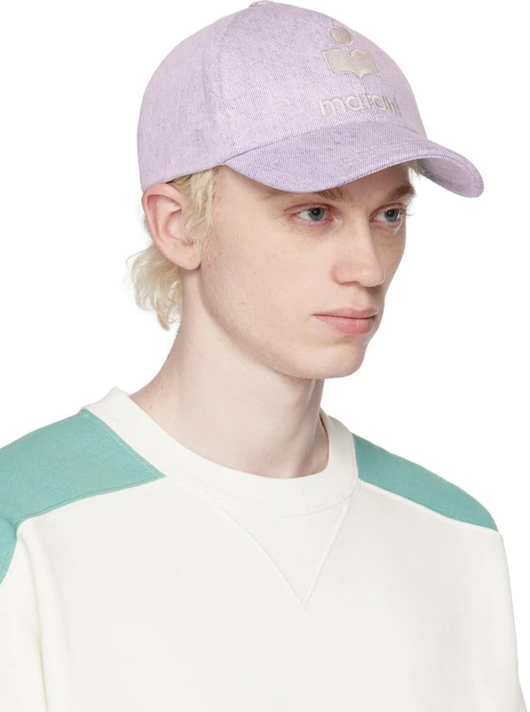 Isabel Marant Purple Tyron Denim Cap 2