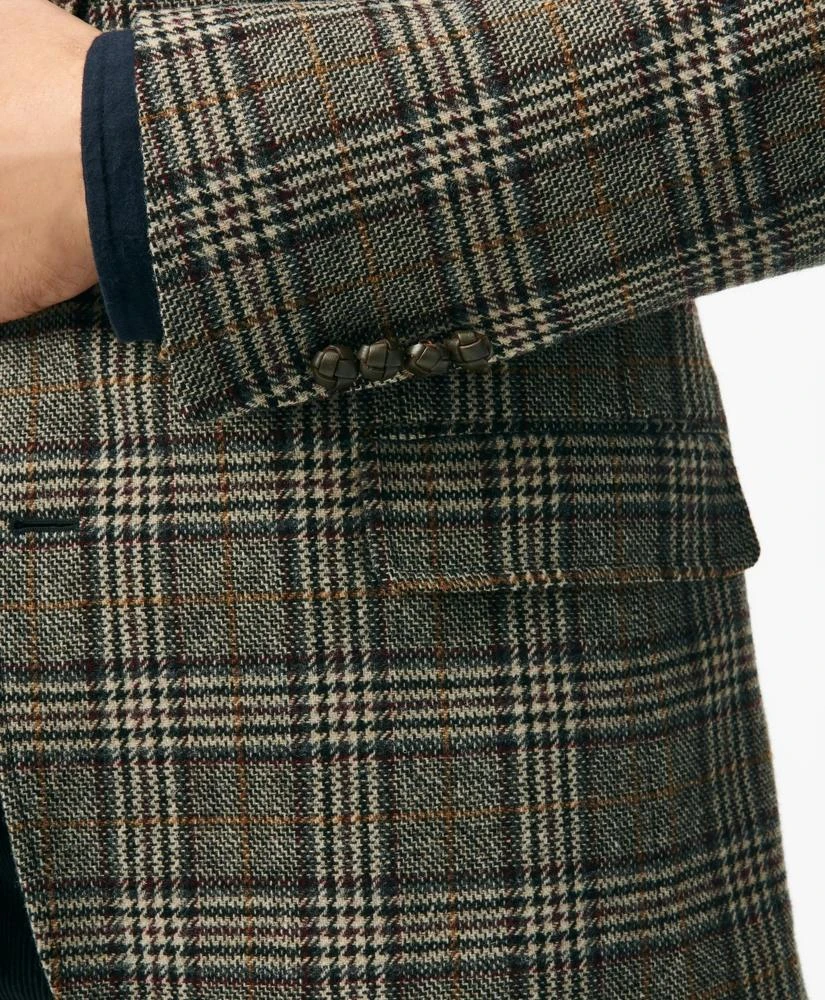 Brooks Brothers Classic Fit Wool 1818 Sport Coat in Plaid Tweed 4